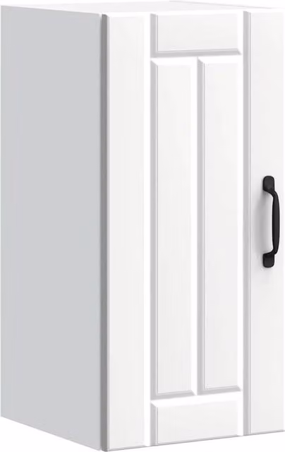 Berkfield Home Lucca White Wall Mounted Kitchen Cabinet with Glass Doors