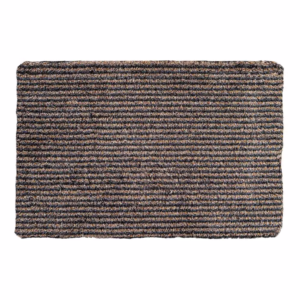 JVL Kensington Striped Barrier Doormat, Black and Multicolour, W: 50 cm, D: 75 cm – 2