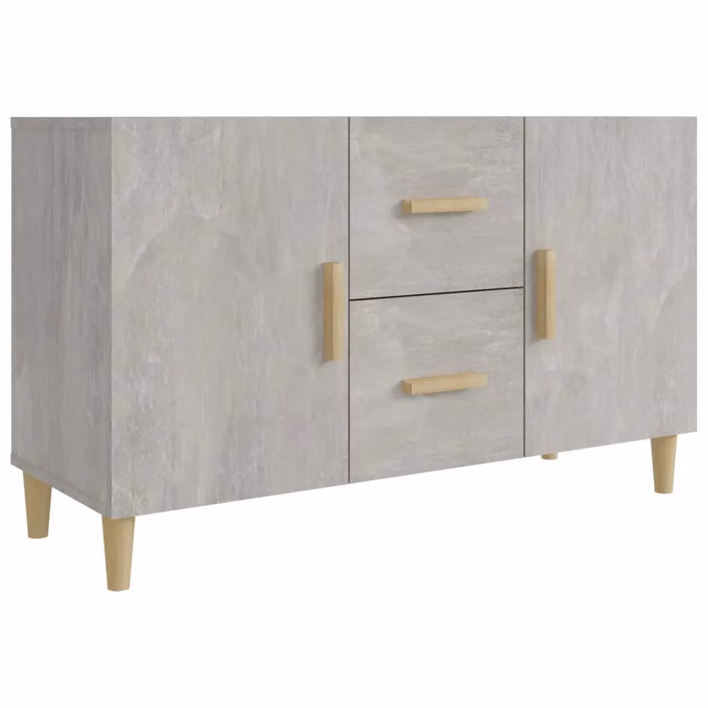 Berkfield Home Sideboard in Concrete Grey, W/D/H: 100 x 36 x 60 cm – 2