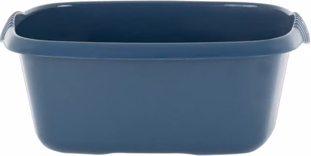 Casa Rectangular Washing Up Bowl in Navy Blue, Width: 39 cm – 1