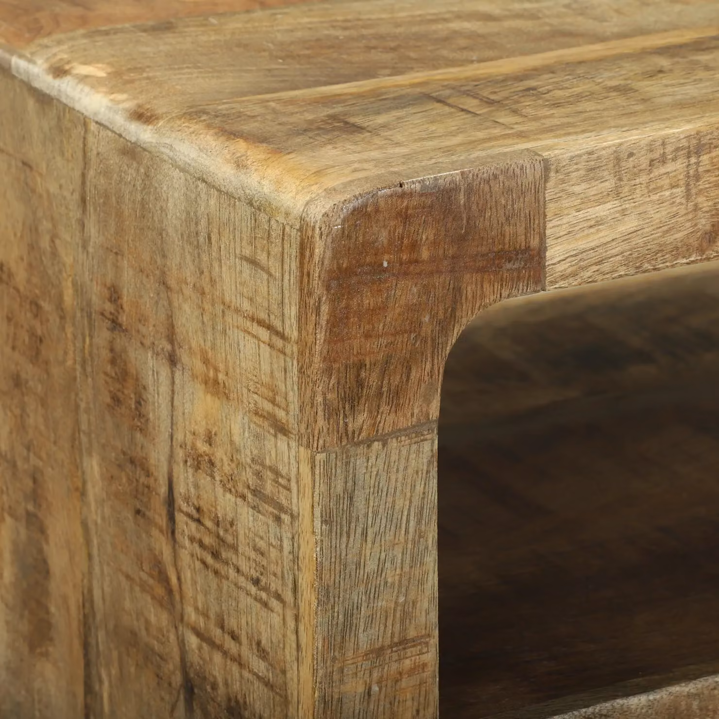 Berkfield Home Rustic Brown Mango Wood TV Cabinet, W/D/H: 60 x 32 x 36 cm – 4