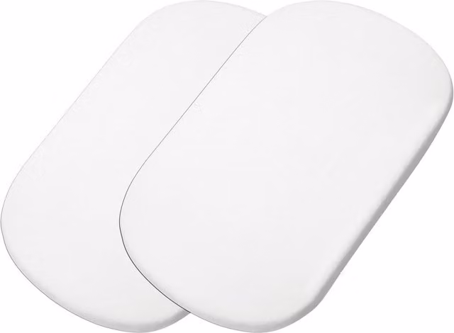 Maxi-Cosi Iora Baby Bed Sheets 2-Pack, White Cotton