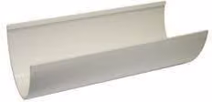 FloPlast Xtraflo Half Round PVC Gutter, White, Length: 4 m, Diameter: 170 mm
