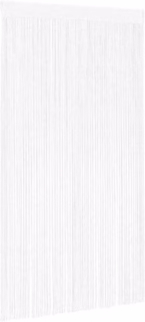 Berkfield Home White String Curtains, 2 Pack, W: 100 cm, H: 250 cm