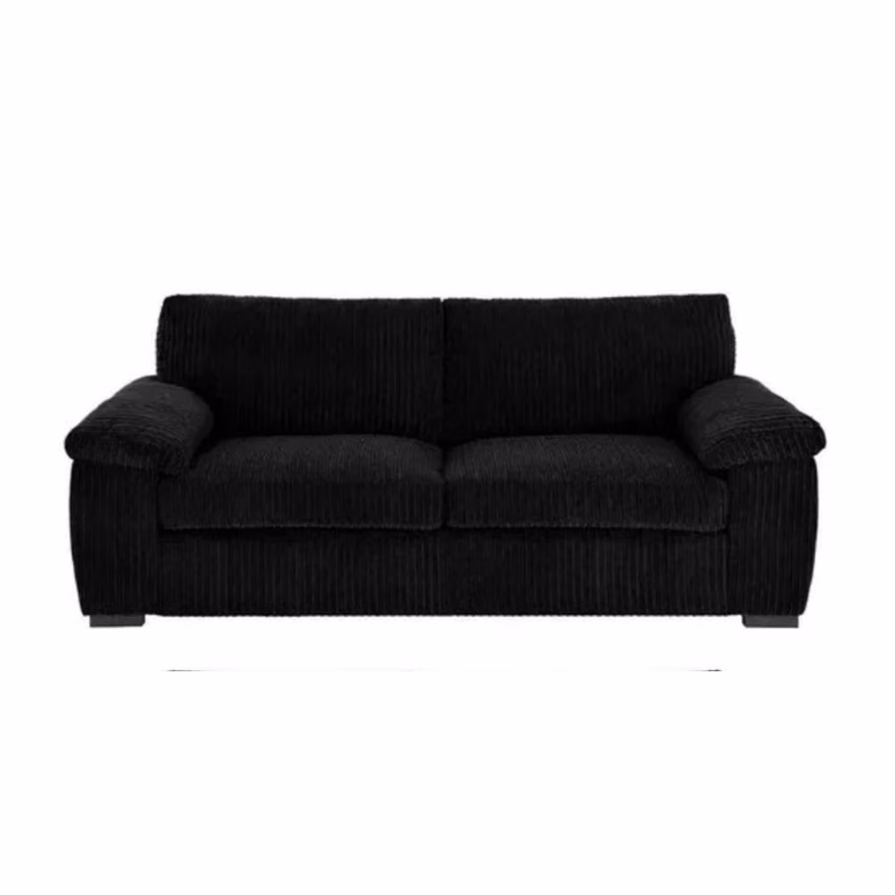 Snug Furniture Birmingham Ltd Amalfi Jumbo Cord 3+2 Sofa Set in Black – 2