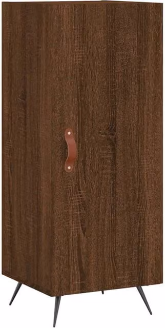 Berkfield Home Modern Sideboard in Brown Oak, W/D/H: 34.5 x 34.5 x 90 cm – 1