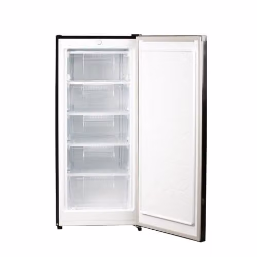 Willow 145L Black Freestanding Upright Tall Freezer – 2