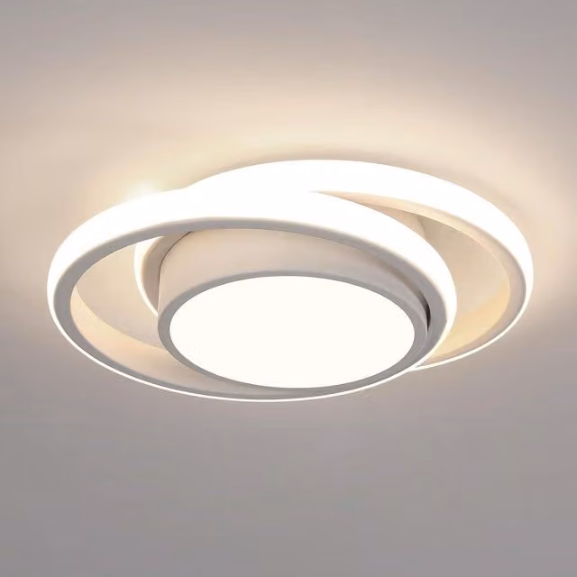 COMELY Modern LED Ring Ceiling Light, 36W, White, 4500K