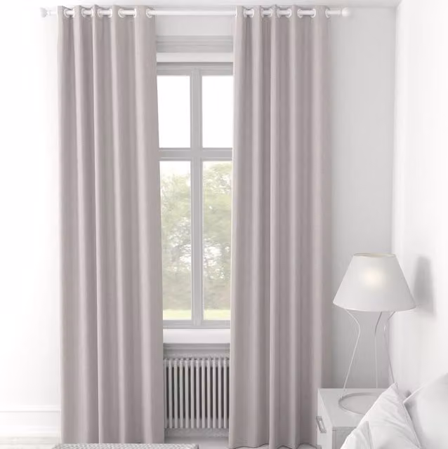 Terrys Made to Measure Blackout Fabric Panel Curtain in Pink and Purple with Eyelets