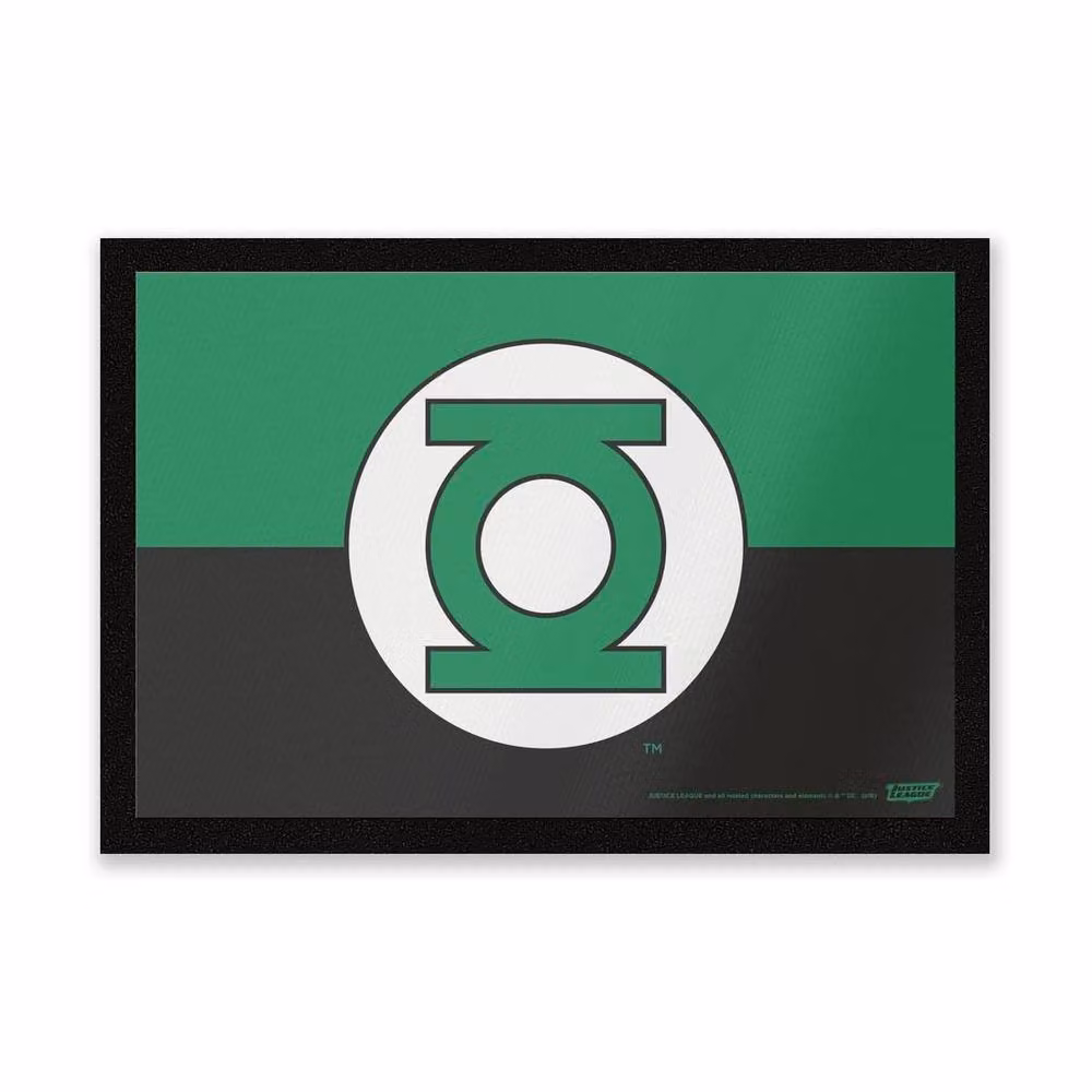 Zavvi DC Comics Green Lantern Logo Coir Entrance Mat, Multicolour, W: 60 cm, D: 40 cm – 2