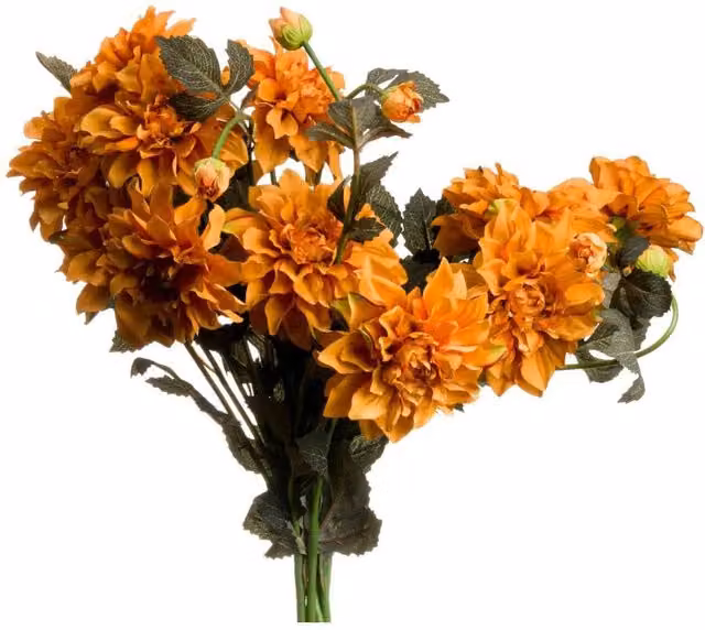 KDMD Orange Dahlia Spray for Autumn Floral Arrangements – 1