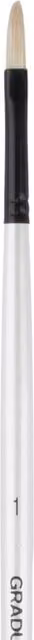 Daler-Rowney Graduate Bristle Filbert Paint Brush, Long Handle, Multicolour