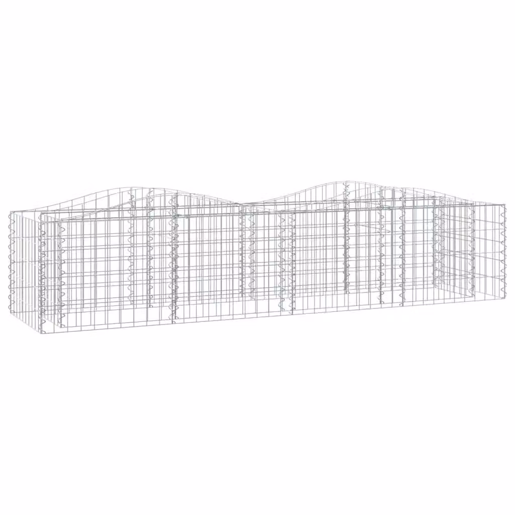 Berkfield Home Arched Gabion Raised Bed in Silver Galvanised Steel, W/D/H: 200 x 50 x 50 cm – 2