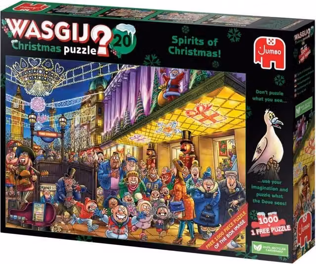 Wasgij Christmas 20 Spirits of Christmas 1000 Piece Jigsaw Puzzle in Multicolour