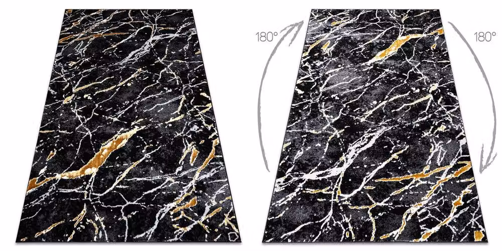 RugsX Allure Geometric Modern Rug in Black, W: 200 cm, D: 290 cm – 3