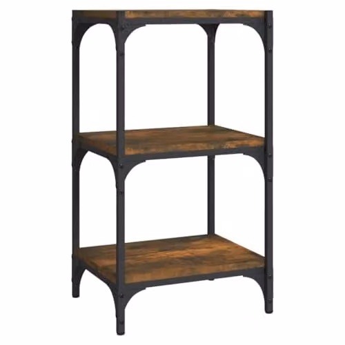 vidaXL Industrial Book Cabinet in Brown, W/D/H: 40 x 33 x 70.5 cm – 1