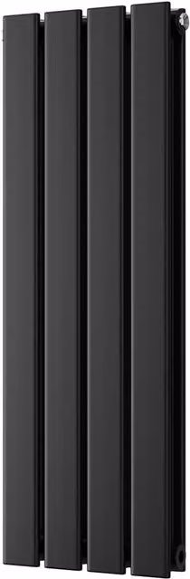 UK Radiators Typhoon Black Flat Tube Horizontal Designer Radiator W: 272 mm, H: 800 mm – 1