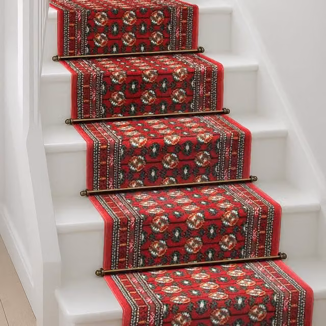 Bravich LTD Bokhara Traditional Oriental Hallway Runner Rug in Red, W: 60 cm, L: 810 cm – 1