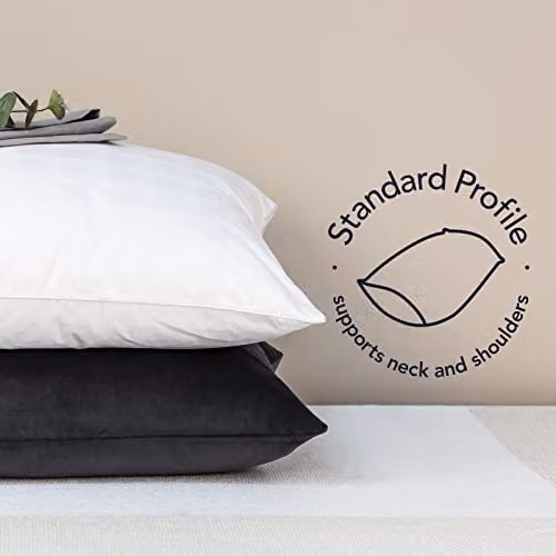 Snuggledown Retreat Hungarian Goose Down Single Duvet and 2 Pillows Set, 10.5 Tog All Year Round, White, W: 135 cm x L: 200 cm – 2