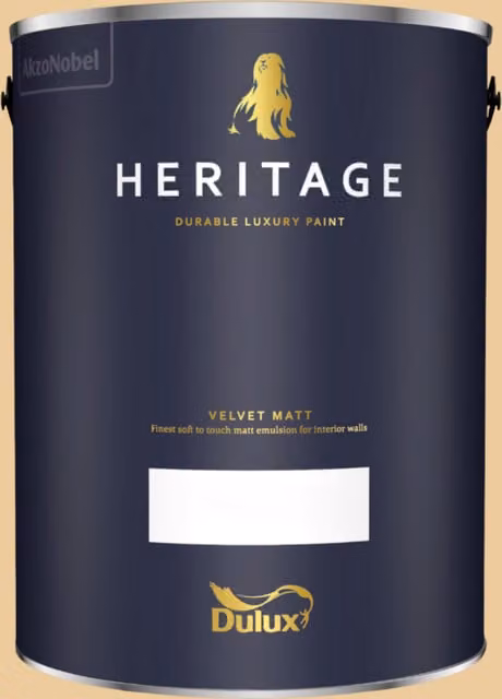 Dulux Trade Heritage Matt Dispersion Paint in Golden Ivory, 5 l