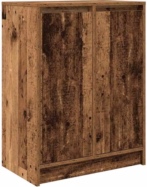 Berkfield Home Rustic Old Wood Sideboard in Brown, W/D/H: 57 x 34 x 76 cm