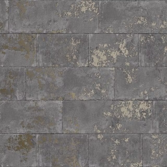 Rasch Holden Industrial Concrete Brick Wall Decor Wallpaper in Grey