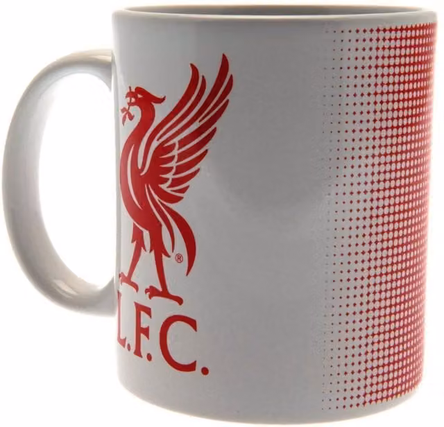 Liverpool FC Ceramic Mug in White and Red – 1