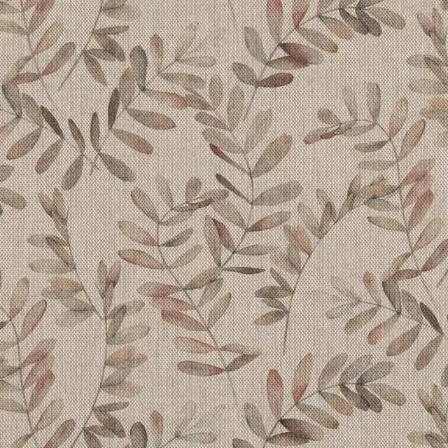 Ante Decor Lamina Fabric in Umber and Pink/Brown