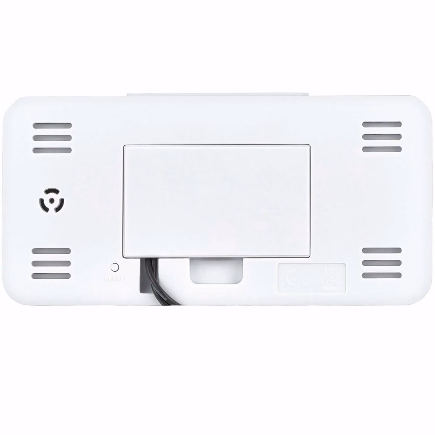 Acctim Rialto Digital Radio Controlled Alarm Clock with Crescendo Alarm and Thermometer, White High Contrast VA Display – 2