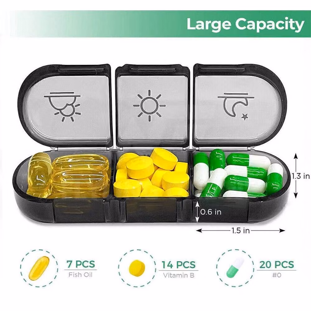 SPETLEK 7 Day Weekly Container Storage Organizer in Black, Large – 2