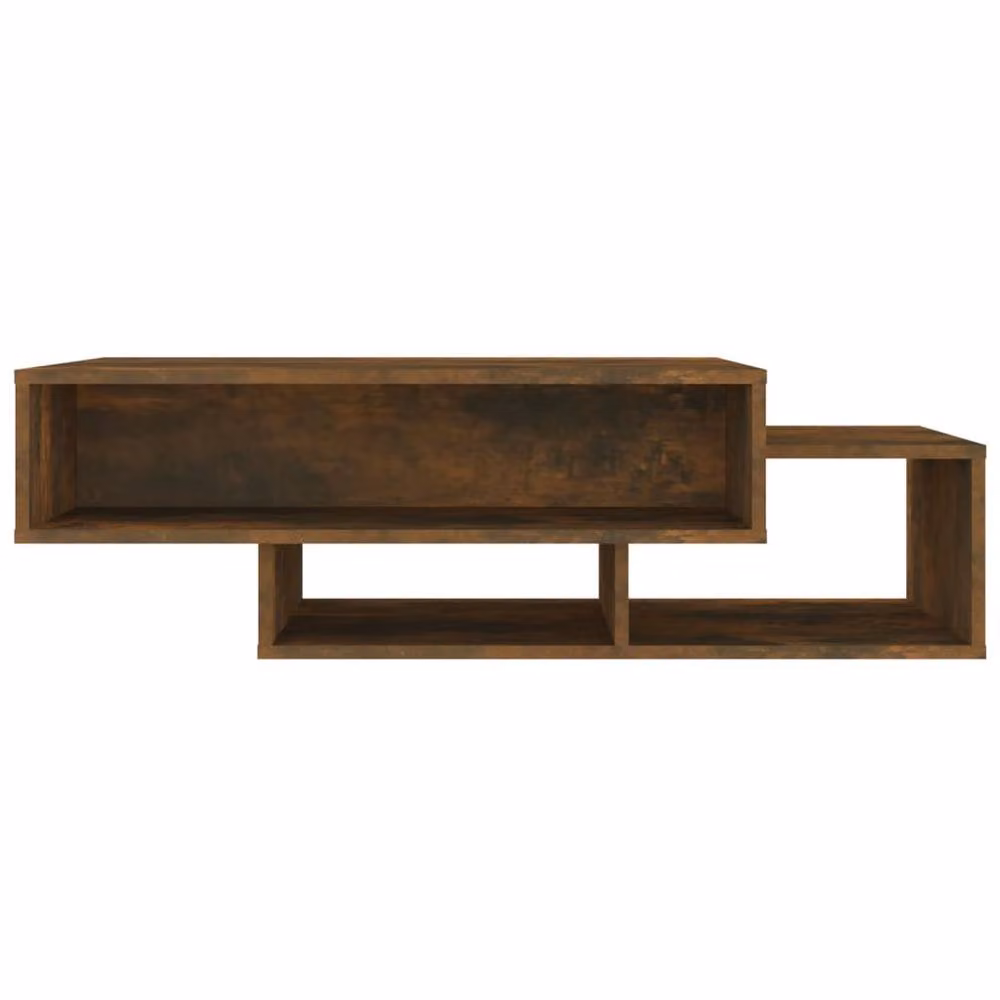 Berkfield Home Smoked Oak Coffee Table in Brown, W/D/H: 105 x 55 x 32 cm – 4