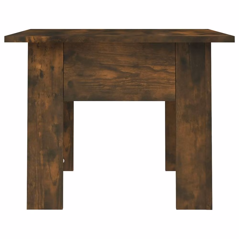 Berkfield Home Modern Square Coffee Table in Smoked Oak Brown, W/D/H: 55 x 55 x 42 cm – 3