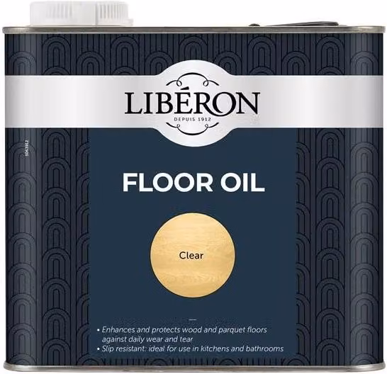 Liberon Solvent Based Floor Oil in Transparent Satin Gloss, 2.5 l – 1