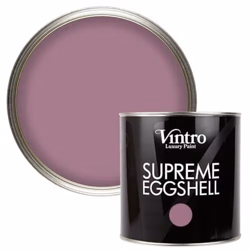 Vintro Water Based Eggshell Paint for Interior and Exterior Walls, Wood and Trim in Purple Wild Heather, 2.5 Litres