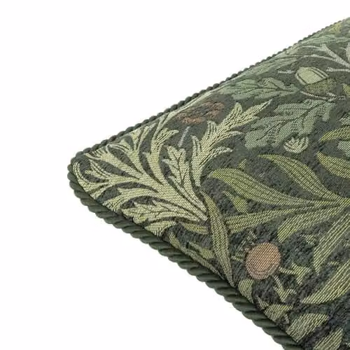 Morris & Co. Acorn Multi Jacquard Feather Filled Square Cushion, Green, W/D/H: 55 x 55 x 55 cm – 5