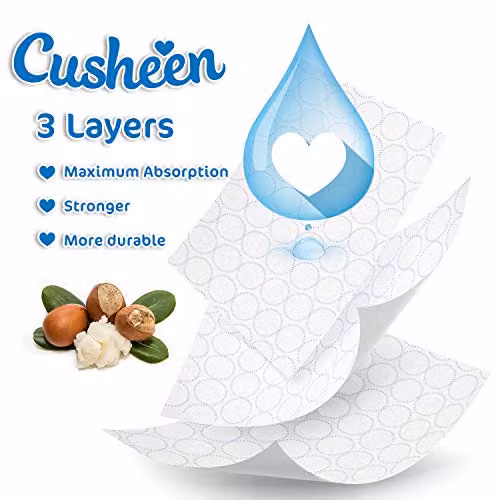 Cusheen Quilted 3 Ply Shea Butter Fragrance Toilet Rolls, White, Pack of 48 – 3