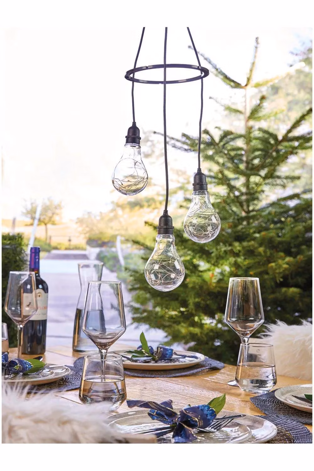 Netagon Lighting Apollo 3 Battery Operated LED Drop Pendant Lights, Multi Coloured, Black – 3