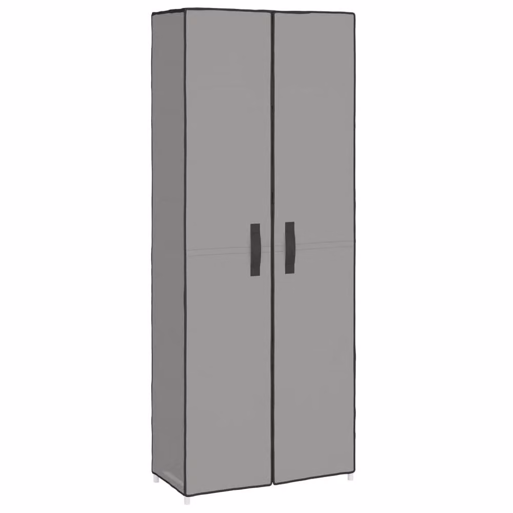Berkfield Home Grey Fabric Shoe Cabinet W/D/H: 60 x 30 x 166 cm – 2