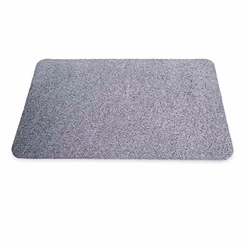 JML Hydro Wonder XL Non-Slip and Mould-Resistant Round Shower Mat, Grey, Diameter: 100 cm – 4