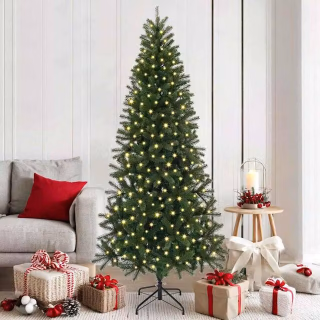 Berkfield Home Artificial Green Christmas Tree with 300 LEDs, Height: 180 cm – 1