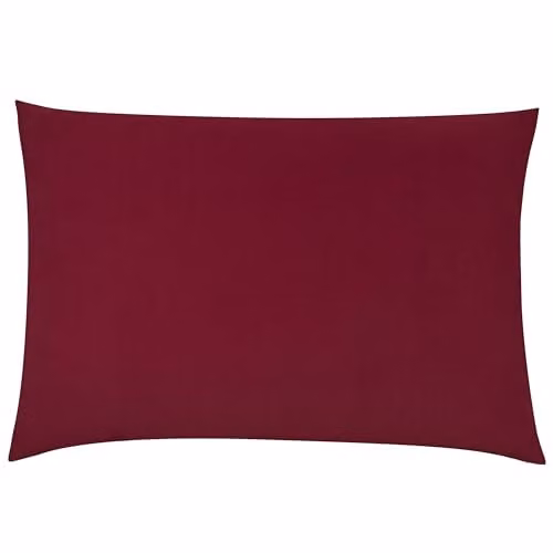 Furn Red Velvet Rectangular Cushion with Polyester Filling W/H: 60 x 40 cm