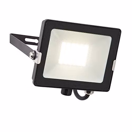 Netlighting Salde 30W LED Outdoor Wall Floodlight, Matt Black, IP65, Cool White – 1