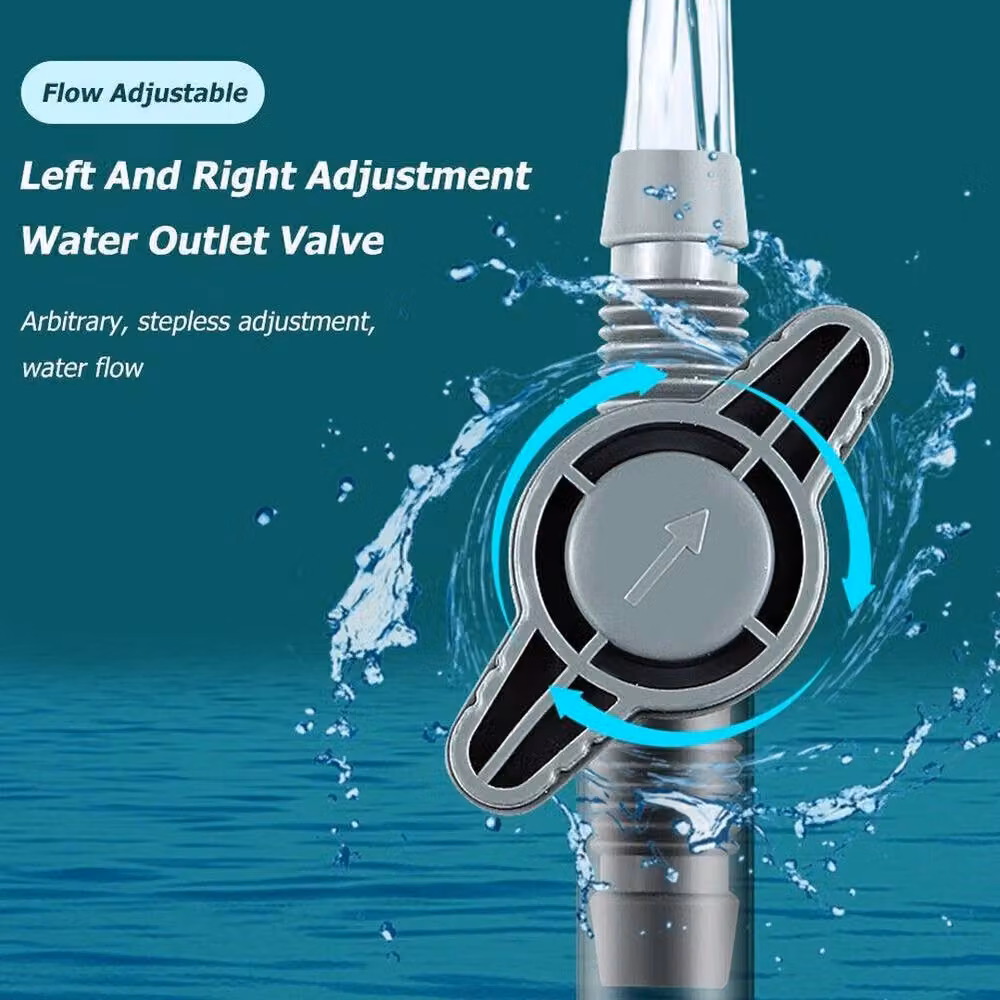 FLAVORA Aquarium Siphon Vacuum Cleaner in Silver, Length: 110 cm – 4