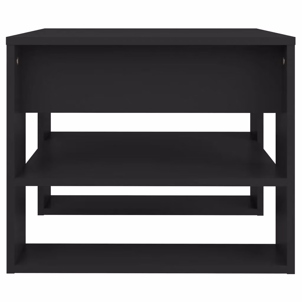 Berkfield Home Modern Square Coffee Table in Black, W/D/H: 55.5 x 55.5 x 45 cm – 3