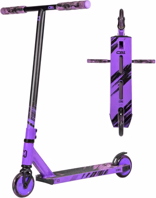 CORE CB1 Beginner Scooter - Black and Purple