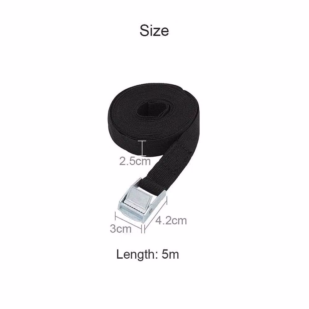 SPETLEK 4-Piece Black Ratchet Lashing Straps for Cargo and Luggage Tie Down – 2