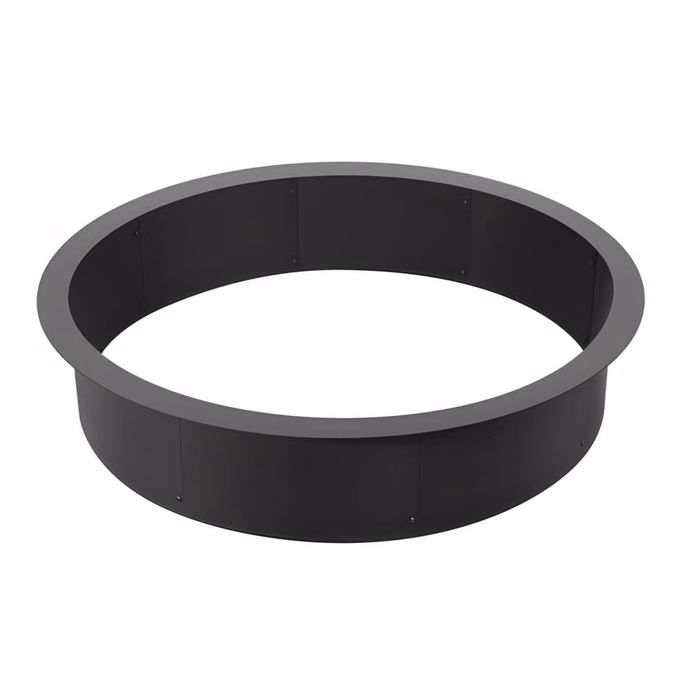 VEVOR Black Carbon Steel Fire Pit Ring, Diameter: 101.6 cm, Height: 21.59 cm – 9