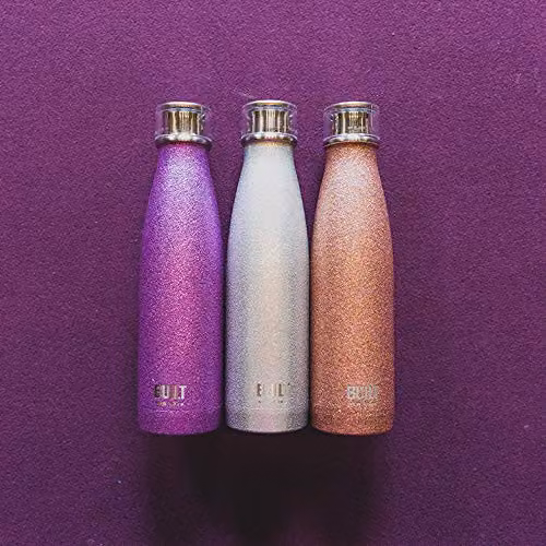 BUILT New York Vacuum Insulated Stainless Steel Leakproof Water Bottle, Gold, 480 ml – 4