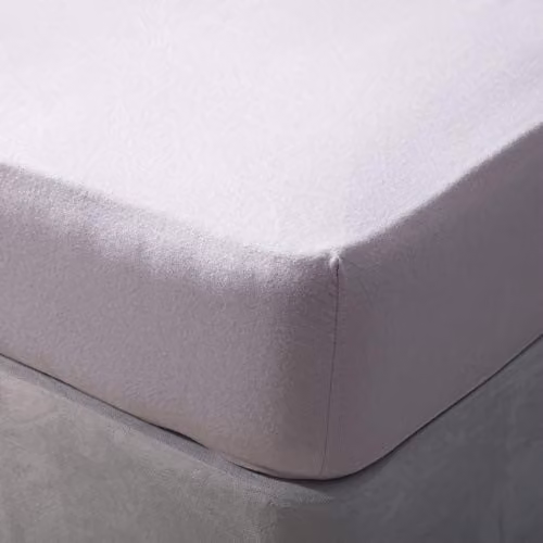 Belledorm Blue Brushed Cotton Flannelette Superking Fitted Sheet, W: 200 cm x D: 200 cm, Depth: 30 cm
