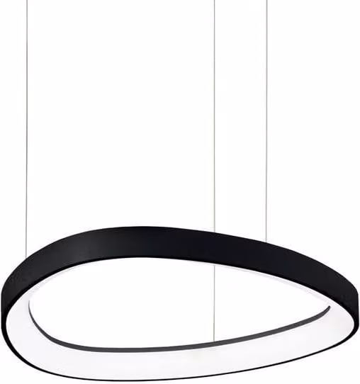 Netlighting Gemini Dimmable Integrated LED Pendant Ceiling Light in Black, 4350lm, 4000K